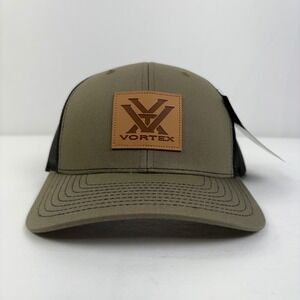 Vortex Optics Khaki Black Mesh SnapBack Trucker Hat NWT